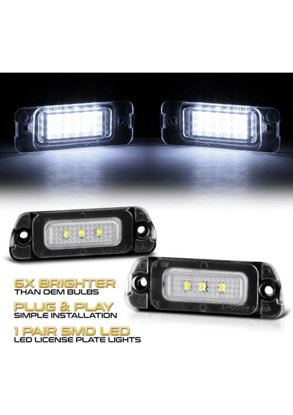 Mercedes W164 W251 Gl Için LED Plaka Lambası Muhafazası Seti (Yurt Dışından) modelleri