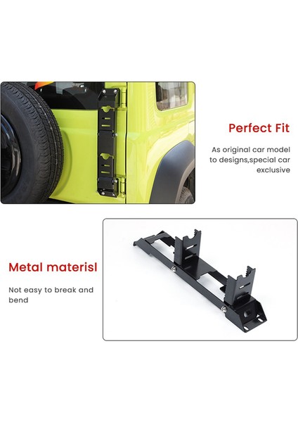 Suzuki Jimny 2019 2021 2022 Için Araç Bagaj Kapağı Menteşesi Ayak Tırmanma Pedalı Aksesuarları Araç Arka Bagaj Kapağı Katlanabilir Pedal Merdiveni (Yurt Dışından) indirimleri