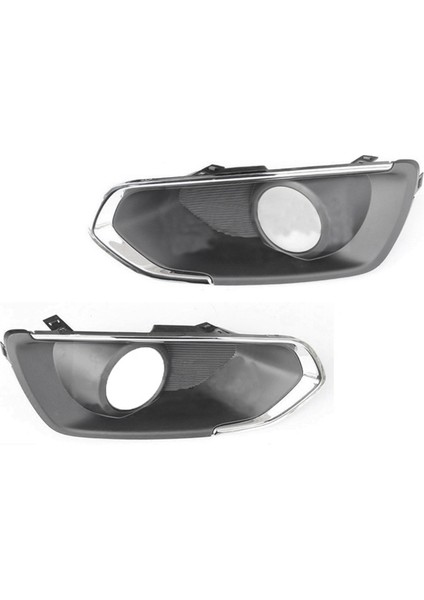 Suzuki Sx4 S-Cross 2013-2016 Için 1 Çift Ön Tampon Çerçevesi Sis Farları Trim Kapağı Izgara Sis Lambası Kapağı Krom Dekoratif (Yurt Dışından)