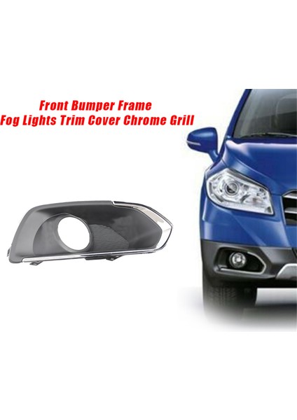 Suzuki Sx4 S-Cross 2013-2016 Için 1 Çift Ön Tampon Çerçevesi Sis Farları Trim Kapağı Izgara Sis Lambası Kapağı Krom Dekoratif (Yurt Dışından) modelleri