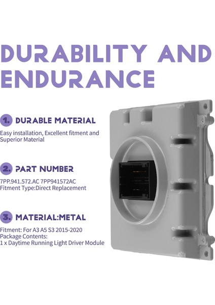 Angel Eyes Gündüz Farı Sürücü Modülü Bilgisayar Kartı Balastı 7PP.941.572.AC Audi A3 A5 2015-20 Için 7PP941572AC (Yurt Dışından) indirimleri