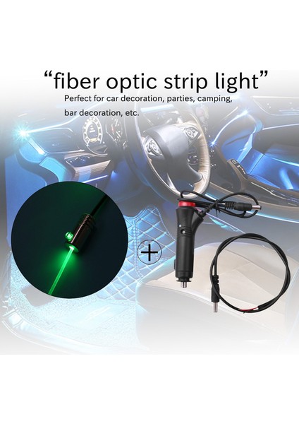 10'u 1 Arada Rgb Led, 8m Iç Dekorasyon Araba Fiber Optik Şerit Işığı Uygulama Kontrolü ile 12V Dekoratif Atmosfer Lambaları Evrensel (Yurt Dışından) fiyatları