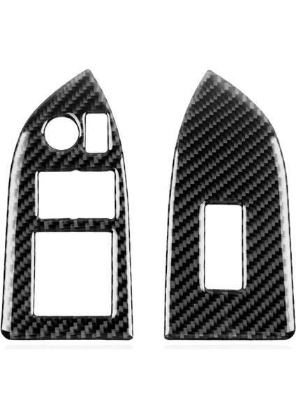 Subaru Brz Toyota 86 2013-2017 Için Gerçek Karbon Fiber Araç Camı Kaldırma Düğmesi Dekoratif Kapak Trim Çıkartmaları Aksesuarları (Yurt Dışından)