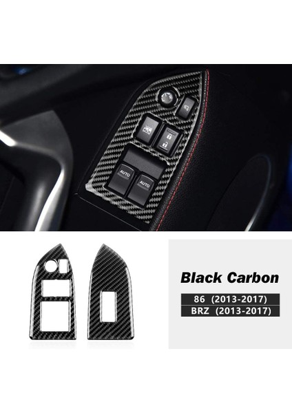 Subaru Brz Toyota 86 2013-2017 Için Gerçek Karbon Fiber Araç Camı Kaldırma Düğmesi Dekoratif Kapak Trim Çıkartmaları Aksesuarları (Yurt Dışından) fiyatları