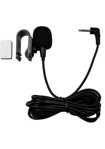 Otomatik Radyo 3 Metre Profesyonel Araba Ses Mikrofonu 3,5 mm Klips Jak Fişli Mikrofon Stereo Mini Kablolu Harici Mikrofon (Yurt Dışından)