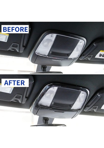 Dodge Charger 2011+/CHRYSLER 300 2015-2021 Için Karbon Fiber Tavan Okuma Lambası Kapağı Döşeme Kiti (Yurt Dışından) indirimleri