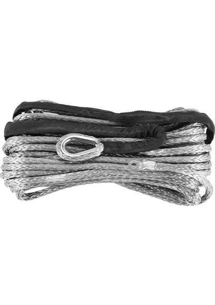 Sentetik Vinç Halatı, Gri 1/4 x 50 Ft Sentetik Vinç Halatı Hat Kablosu Atv Suv Kamyon Tekne Vinç Için (Yurt Dışından)