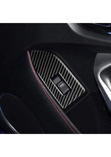 Subaru Brz Toyota 86 2013-2017 Için Gerçek Karbon Fiber Araç Camı Kaldırma Düğmesi Dekoratif Kapak Trim Çıkartmaları Aksesuarları (Yurt Dışından) indirimleri
