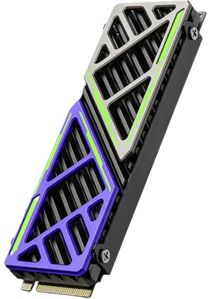M.2 SSD Soğutucu 2280 Nvme Ngff Radyatör Magnezyum Alüminyum Alaşımlı Pc Verimli Soğutucu Termal Silikon Pedli (Yurt Dışından)