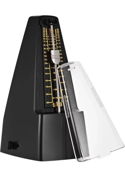 Standart Hassas Mekanik Metronom Piyano, Gitar, Keman, Bas ve Diğer Enstrümanlar Için Uygundur Siyah (Yurt Dışından)