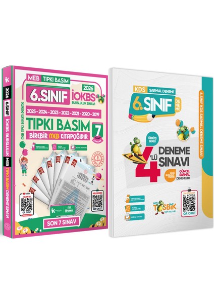 2026 6.Sınıf YENİ SİSTEM İOKBS BURSLULUK Tıpkı Basım ve Sarmal Deneme Seti Türkiye Geneli D. Çözümlü