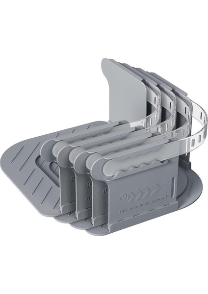 Kilitli Şeritli Açık Köşe Çarşaf Tutucu, Geliştirilmiş Kayışlı Görev Çarşaf Klipsleri, Çarşafları Sıkı Tutmak Gri (Yurt Dışından)