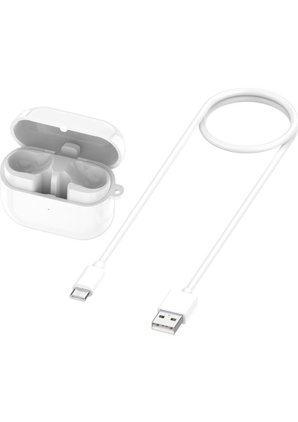 Samsung Galaxy Buds3 Pro Kablosuz Şarj Kutusu Kulaklık Şarj Bölmesi Yedek Kulaklık Şarj Kutusu Beyaz (Yurt Dışından)