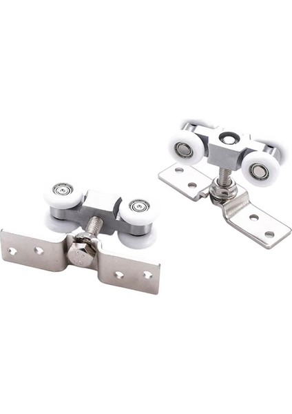 Sürgülü Kapı Makarası Donanımı Sürgülü Kapı Kasnağı 4 Tekerlekli Cam Kapı Askı Rayı Kasnağı Sessiz Naylon Tekerlek (Yurt Dışından)