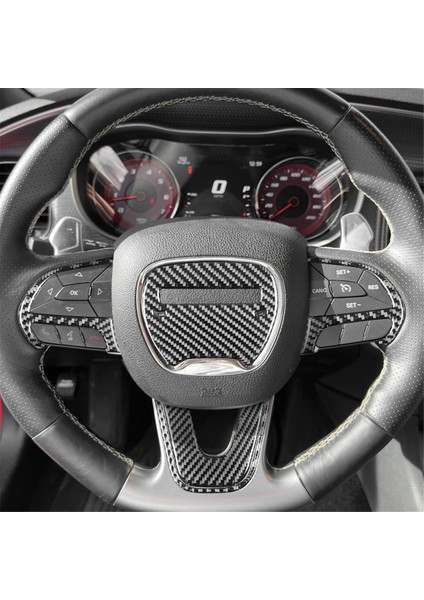 Dodge Charger 2015-2023 Araç Direksiyon Simidi Kapağı Iç Aksesuarları Için Karbon Fiber (Yurt Dışından) indirimleri