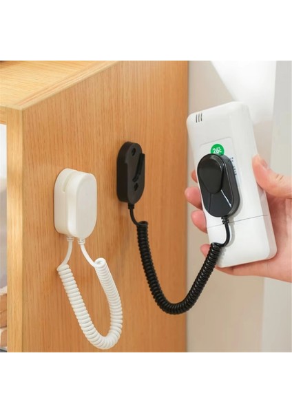 Adet Kaybolmaz Halat Kancası Uzaktan Kumanda Tutucu Kordon Güvenlik Kablosu Çok Amaçlı Kancalar Ev Depolama Ganizasyonu Siyah (Yurt Dışından) indirimleri