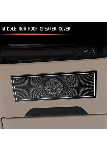 Toyota Alphard/vellfire 40 Serisi Paslanmaz Çelik Orta Sıra Tavan Hoparlör Kapağı Iç Döşeme Aksesuarları Siyah (Yurt Dışından) indirimleri