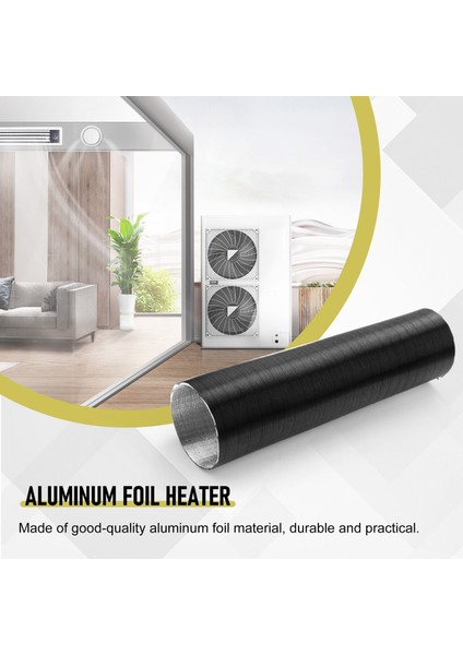 6000W Hava Isıtıcı Çıkışı Araç Hava Kanalı Tahliye Hortumu Için 76 mm Alüminyum Folyo Isıtıcı Hortum Ön Isıtıcı Hortumu (Yurt Dışından) fırsatları