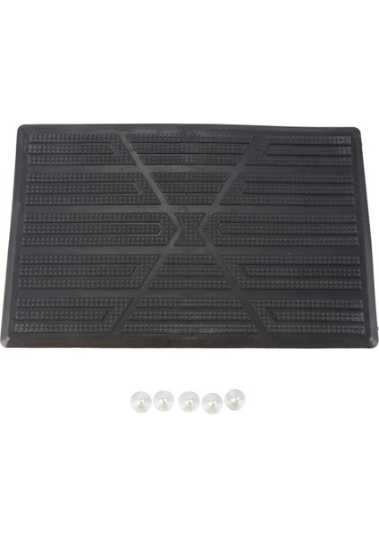 Evrensel Araba Zemin Matı Pedi Topuk Ayak Halısı Pedal Yama Kapağı Kaymaz Pedal Matı - 25X16CM (Yurt Dışından)