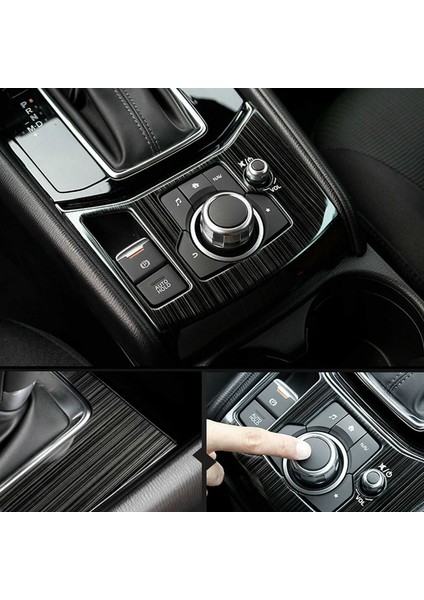 Mazda Cx-5 Cx5 2017-2020 Vites Kolu Konsol Paneli Çerçeve Kapağı Kaplaması Titanyum Siyah (Yurt Dışından) fırsatları