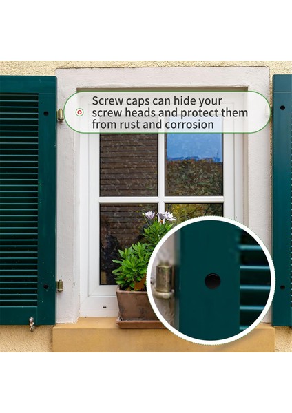 36 Adet 8 x 3 Inç Kapaklı Kepenk Vidaları Pencereler, Dış Kepenkler, Dış Mekan ve Kapak Siyah Kepenk Bağlantı Elemanları (Yurt Dışından) fırsatları