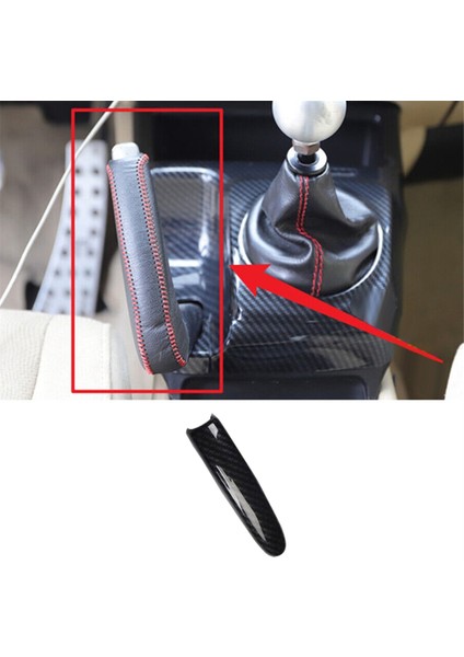 Honda Civic 2006-2011 Için Karbon Fiber Orta Konsol El Freni Kapağı Şeridi Döşemesi (Yurt Dışından) fırsatları