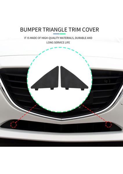 Mazda 3 Axela 2014-2016 BHN1-50-101 BHN1-50-102 Için Ön Tampon Üçgen Trim Kapağı (Yurt Dışından) fiyatları