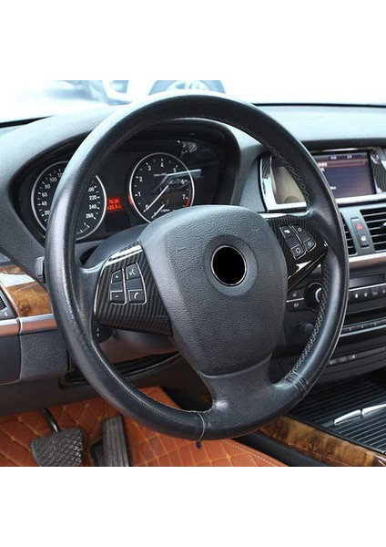 Bmw X5 E70 2008-2013 Için 2 Adet Karbon Fiber Direksiyon Simidi Kılıfı Döşemesi (Yurt Dışından) indirimleri