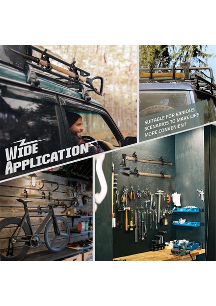 Tavan Rafı Için 6 Adet Kürek Montajı, Metal Kauçuk Kelepçe Montaj Braketleri, Dayanıklı Balta Tutucu Kelepçe Montaj Kiti (Siyah) (Yurt Dışından) modelleri