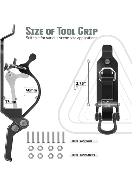 Tavan Rafı Için 6 Adet Kürek Montajı, Metal Kauçuk Kelepçe Montaj Braketleri, Dayanıklı Balta Tutucu Kelepçe Montaj Kiti (Siyah) (Yurt Dışından) fırsatları
