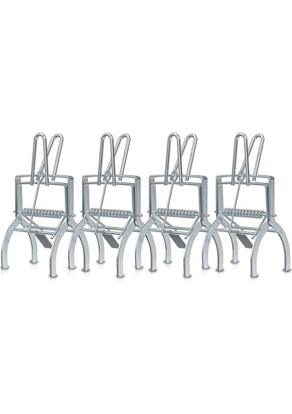 4'lü Paket Köstebek Tuzağı, Çimler Için Kolay Kurulumlu, Galvanizli Çelik Makaslı Köstebek Tuzakları, Tekrar Kullanılabilir Hızlı Yakalama Gopher (Yurt Dışından)