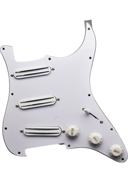 St Gitar Çift Sıcak Raylı Humbucker Manyetikleri Için Önceden Kablolanmış Sss Pickguard Kiti Pickguard Scratchplate Montajı (Yurt Dışından)