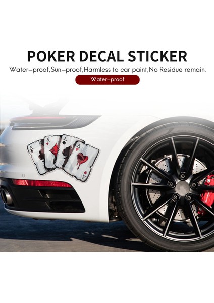 Araba Çıkartmaları, Komik Poker Desen Kamyon Araç Gövde Penceresi Yansıtıcı Etiket Çıkartmaları Dekorasyon (Yurt Dışından) modelleri