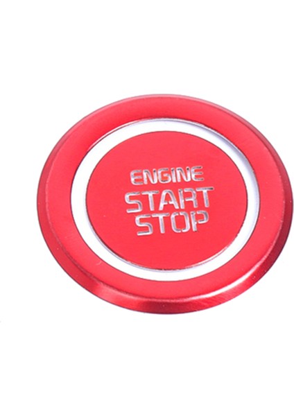 Araba Start Motor Düğmesi Kapağı Durdurma Anahtarı Kontak Anahtarı Sticker Trim Kia Carnival Ka4 2021 2022 Kırmızı (Yurt Dışından)