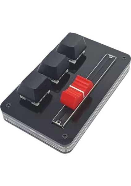 Rgb Mini 3 Tuşlu Klavye Bluetooth Kopyala Yapıştır Klavye Oyun Hotswap Makro Programlama Photoshop Oyun A2R0 Siyah (Yurt Dışından)