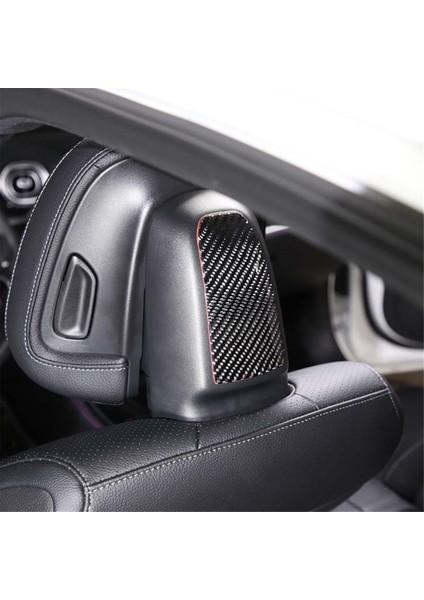 Mercedes-Benz C-Class W206 2022 2023 Yumuşak Karbon Fiber Araba Koltuğu Baş Desteği Kılıfı Trim Sticker Iç Aksesuarlar (Yurt Dışından) fırsatları