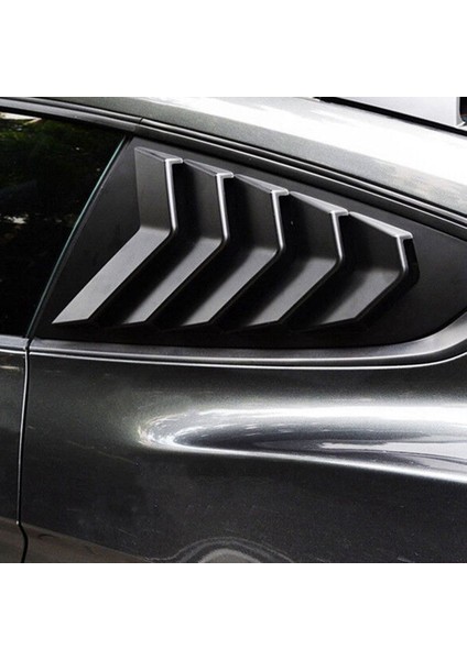 Mat Siyah Arka Yan Havalandırma Çeyrek Pencere Panjur Panjur Kapağı Trim 2015-2022 Ford Mustang Için (Yurt Dışından) fırsatları