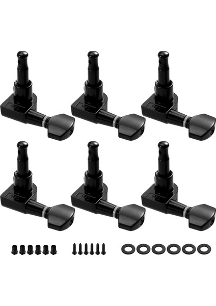 6 Sıralı Gitar 2 Pin Akort Aletleri Akort Anahtarları Çift Pin Akort Makinesi Kafaları Strat/tele/ıbanez/gitarlar Için (Yurt Dışından)