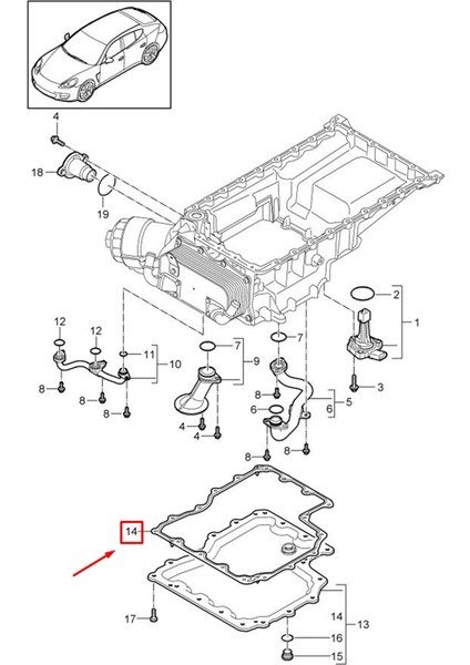 Porsche Panamera 970 2011 Alt Yağ Borusu Contası Alt Yağ Karteri Contası 94610727521 (Yurt Dışından) fırsatları