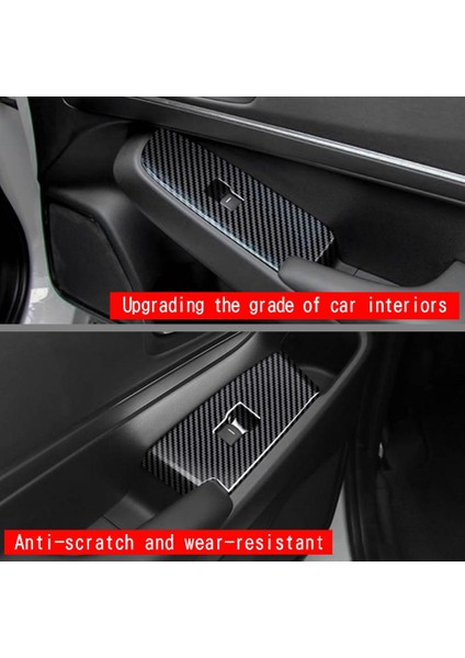 Honda Hrv Hr-V Vezel 2021 2022 Lhd Için Karbon Fiber Araba Cam Kaldırma Düğmesi Anahtarı Kapağı Döşeme Kapı Kol Dayama Paneli (Yurt Dışından) indirimleri
