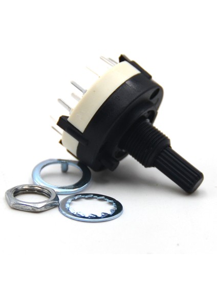 Kutuplu / 3 Yollu Döner Anahtar Lehim Terminali Bant Seçici Döner Anahtar Standart Yivli Şaft (Yurt Dışından) modelleri