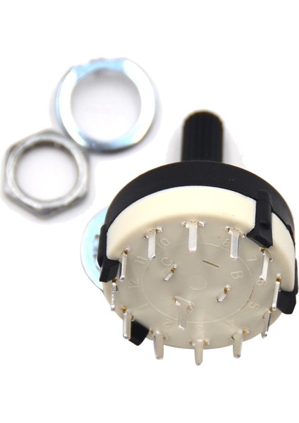 Kutuplu / 3 Yollu Döner Anahtar Lehim Terminali Bant Seçici Döner Anahtar Standart Yivli Şaft (Yurt Dışından) fırsatları