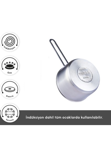 Fiorino Indüksiyon Tabanlı 3 Parça Mini Sütlük Set fırsatları