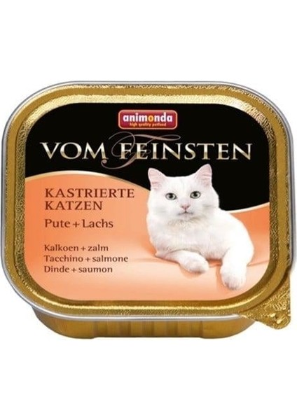 Vom Feinsten Hindili Ve Somonlu Yetişkin Kedi Konservesi fiyatları