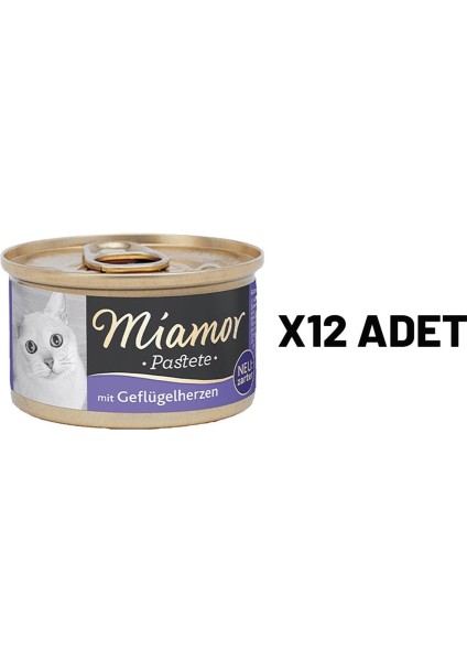 Mıamor Pastete Kedi Yürekli 85 gr x 12 Adet fiyatları