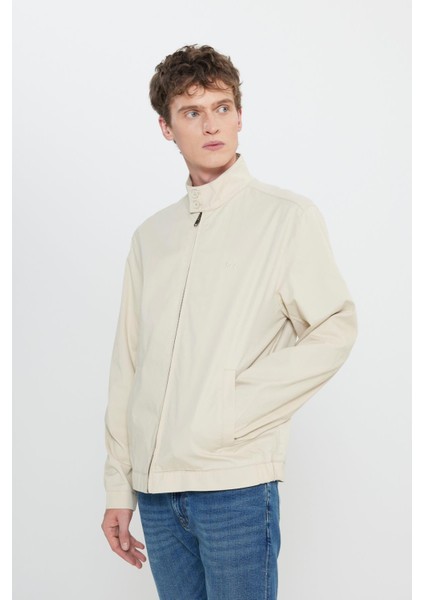 Regular Fit Bej Erkek Ceket LV57205297B48 Bomber Ceket indirimleri