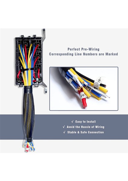 12V Röle Sigorta Kutusu Önceden Kablolanmış Röle Kutusu Otomotiv 5 Adet 5 Pinli Röleler 1 Adet 4 Pinli Röle 6 Atc/ato Bıçak Sigortası Evrensel (Yurt Dışından) indirimleri