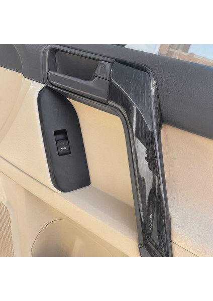 Adet Araba Iç Kapı Kolu Trim Toyota Land Cruiser Prado Için FJ150 150 2010-2018 Aksesuarları Siyah Ahşap (Yurt Dışından) indirimleri