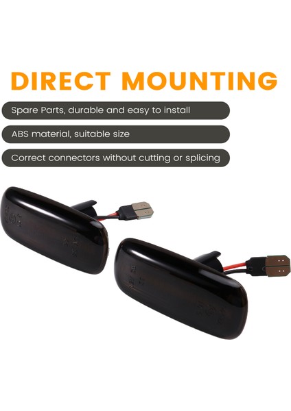 Audi A4 B6 B8 B7 A6 S6 Sıralı Füme LED Yan Işaret Lambası Dönüş Sinyal Lambaları 8E0949127 4E0949128 Için 1 Çift (Yurt Dışından) fırsatları