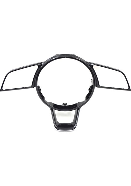 Audi A4 B9 Parlak Siyah Araba Direksiyon Simidi Düğme Çerçevesi Direksiyon Simidi Montaj Aksesuarları (Yurt Dışından)